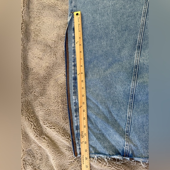 Levi’s Icon Denim Maxi Skirt sz 31 “Not in the Mood” Stone Wash Side Slit - Picture 14 of 15